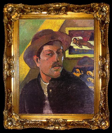 framed  Paul Gauguin Self Portrait    1, ta009-2